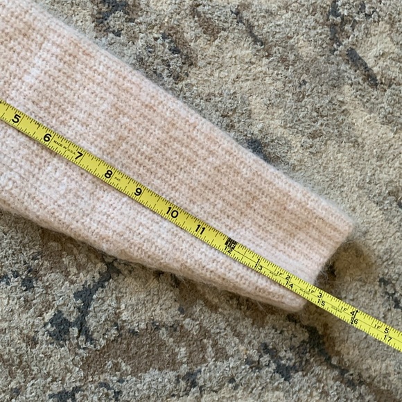 Madewell Plus Cable Havener Pullover Sweater light pink size S Alpaca wool - Picture 13 of 16